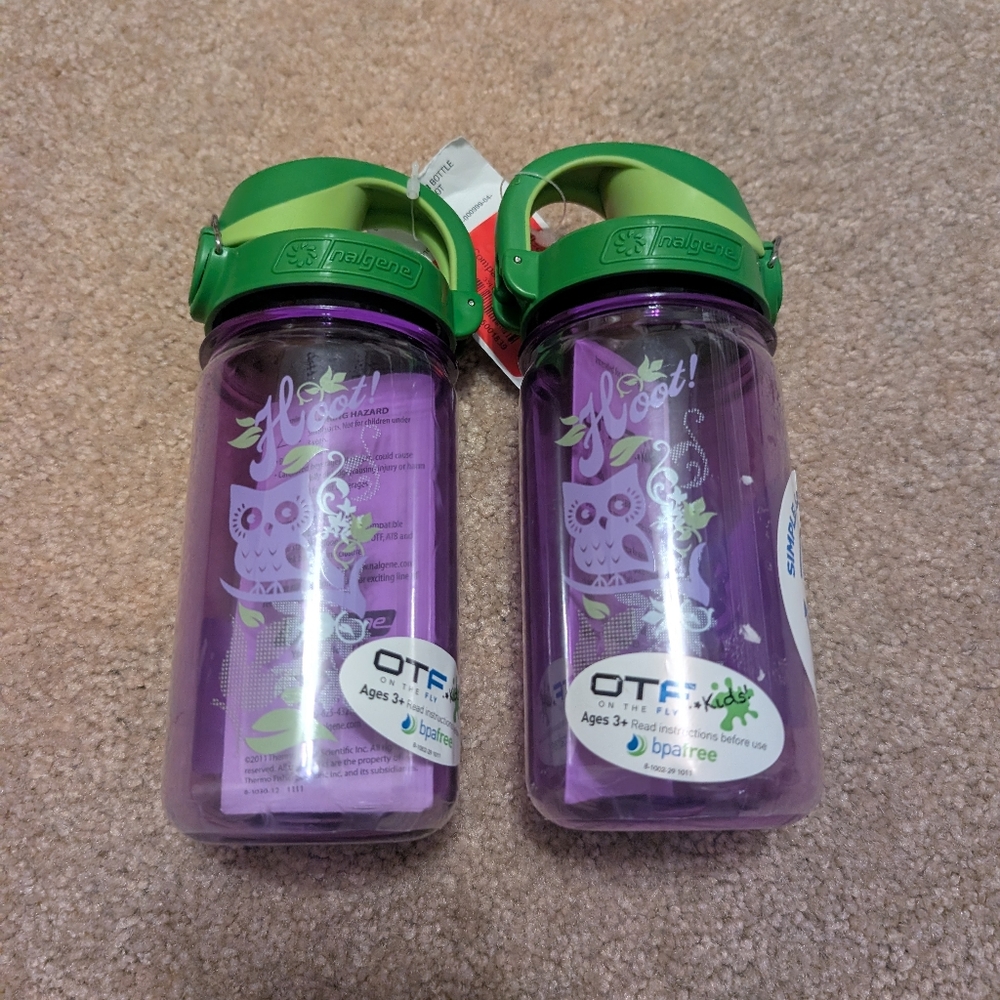 Nalgene 12 oz On-The-Fly Kids Sustain 350 ml water bottle 2 pack